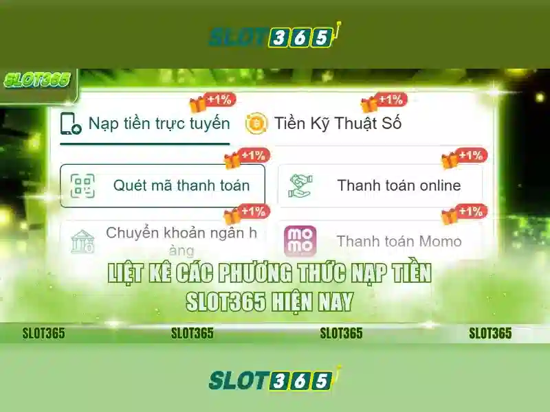 Slot365 – Nền tảng chơi slots trực tuyến hàng đầu\n