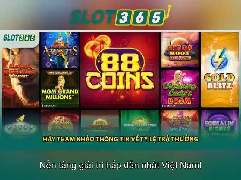 Slot365 - Trải nghiệm máy đánh bạc trực tuyến đẳng cấp